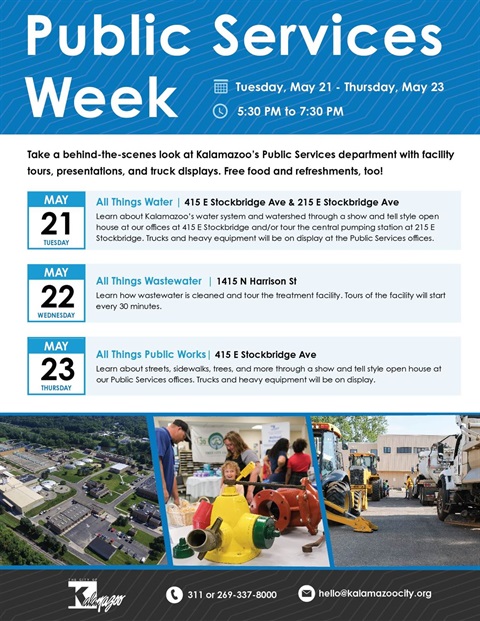 Flyer with details for Public Services Week 2024